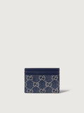 Portacarte GG denim