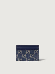 Portacarte GG denim