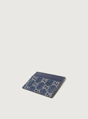 Portacarte GG denim