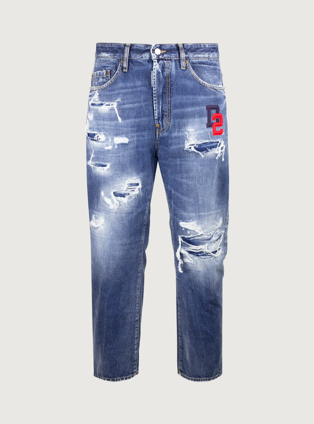 Jeans Dark Ripped Wash Bro