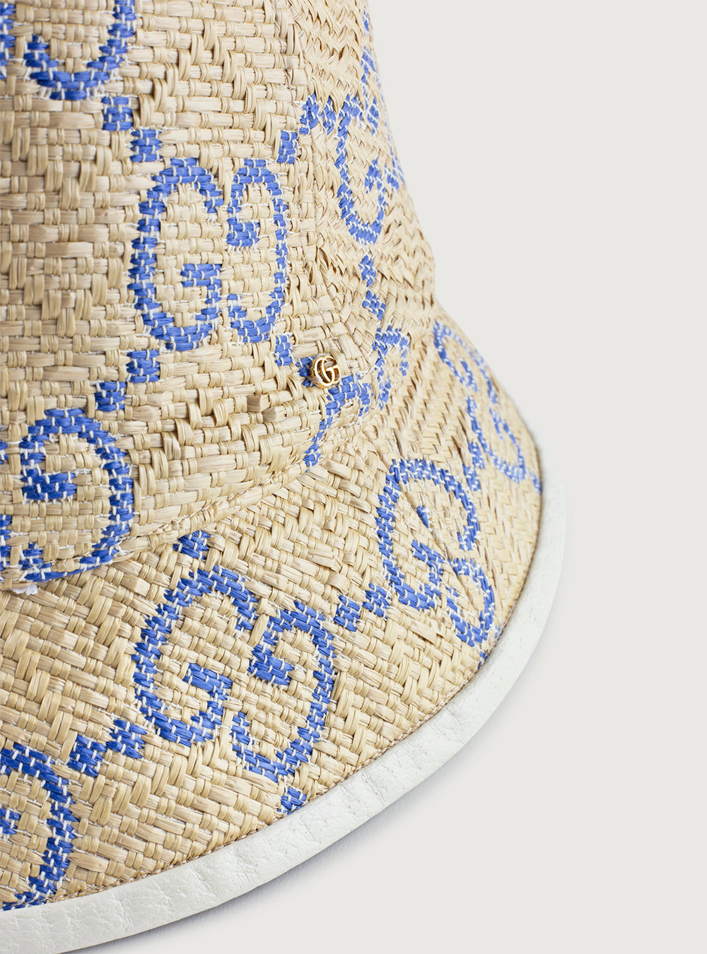 Cappello GG Rafia